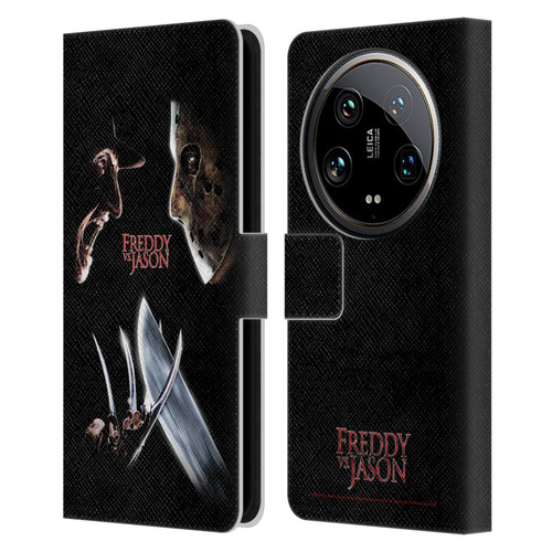 Freddy VS. Jason Graphics Freddy vs. Jason Leather Book Wallet Case Cover For Xiaomi 14 Ultra