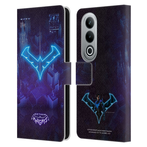Gotham Knights Character Art Nightwing Leather Book Wallet Case Cover For OPPO OnePlus Ace 3V 5G
