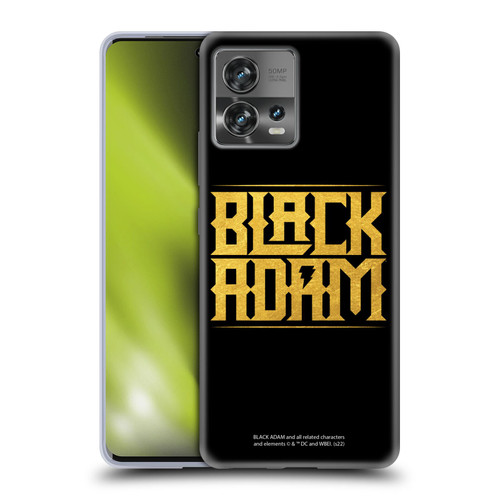 Black Adam Graphics Logotype Soft Gel Case for Motorola Moto Edge 30 Fusion