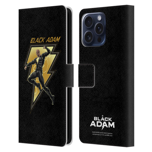 Black Adam Graphics Black Adam 2 Leather Book Wallet Case Cover For Apple iPhone 16 Pro Max