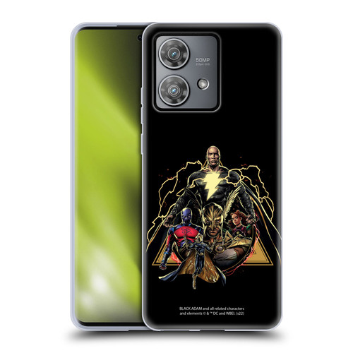 Black Adam Graphics Group Soft Gel Case for Motorola Edge 40 Neo 5G