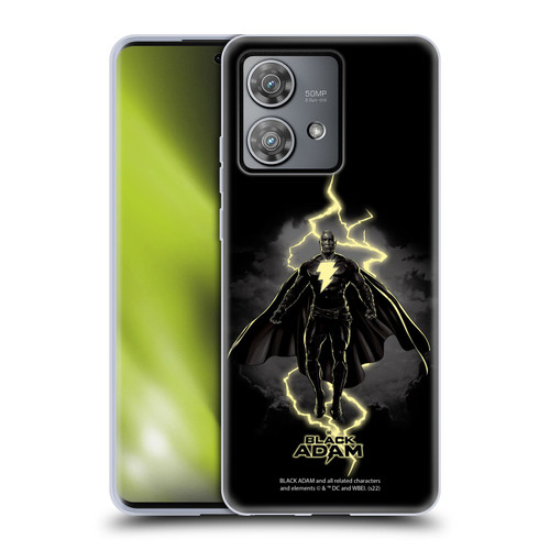 Black Adam Graphics Lightning Soft Gel Case for Motorola Edge 40 Neo 5G