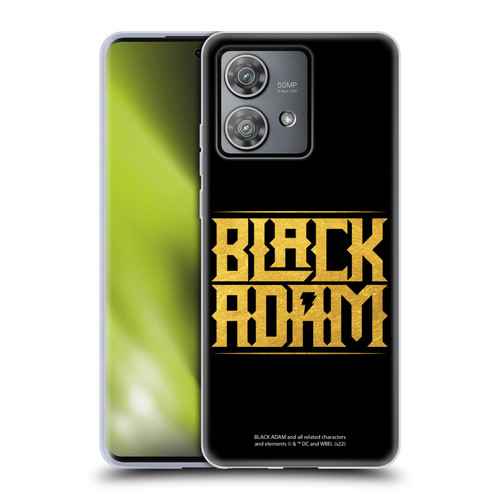 Black Adam Graphics Logotype Soft Gel Case for Motorola Edge 40 Neo 5G
