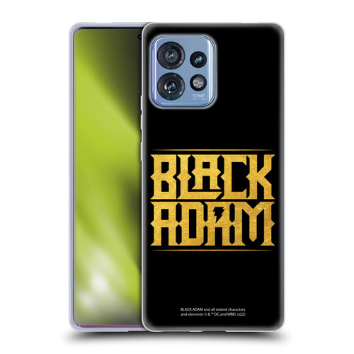Black Adam Graphics Logotype Soft Gel Case for Motorola Moto Edge 40 Pro