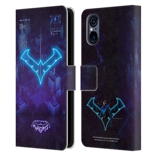 Gotham Knights Character Art Nightwing Leather Book Wallet Case Cover For Sony Xperia 5 V 5G