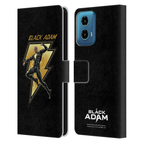Black Adam Graphics Black Adam 2 Leather Book Wallet Case Cover For Motorola Moto G34 5G