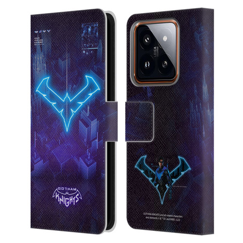 Gotham Knights Character Art Nightwing Leather Book Wallet Case Cover For Xiaomi 14