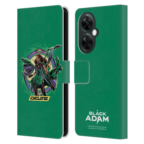 Black Adam Graphics Cyclone Leather Book Wallet Case Cover For OnePlus Nord CE 3 Lite 5G