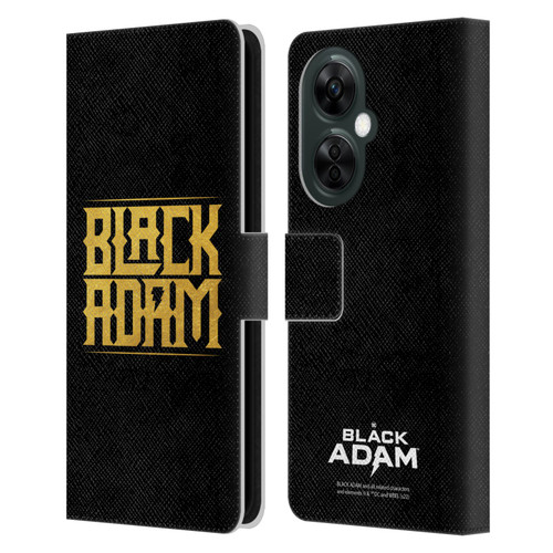 Black Adam Graphics Logotype Leather Book Wallet Case Cover For OnePlus Nord CE 3 Lite 5G