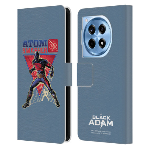 Black Adam Graphics Atom Smasher Leather Book Wallet Case Cover For OnePlus 12R