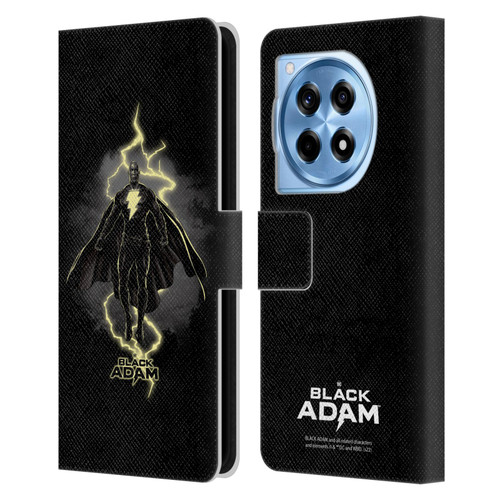 Black Adam Graphics Lightning Leather Book Wallet Case Cover For OnePlus 12R