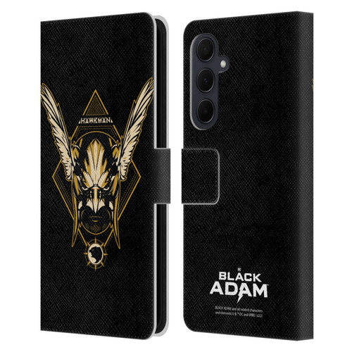 Black Adam Graphics Hawkman Leather Book Wallet Case Cover For Samsung Galaxy A35 5G