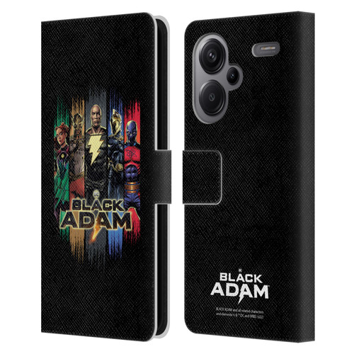 Black Adam Graphics Group Leather Book Wallet Case Cover For Xiaomi Redmi Note 13 Pro Plus 5G