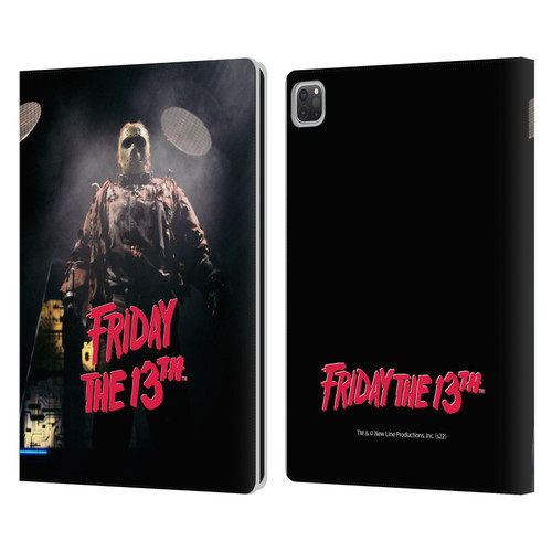 Friday the 13th: Jason X Graphics Jason Voorhees Leather Book Wallet Case Cover For Apple iPad Pro 13 M4 2024
