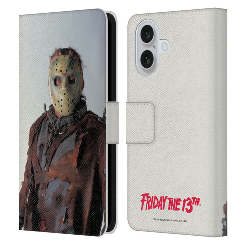 Friday the 13th: Jason X Graphics Jason Leather Book Wallet Case Cover For Apple iPhone 16