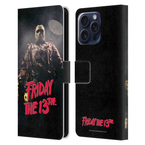 Friday the 13th: Jason X Graphics Jason Voorhees Leather Book Wallet Case Cover For Apple iPhone 16 Pro Max