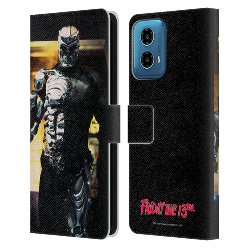 Friday the 13th: Jason X Graphics Jason Cyborg Leather Book Wallet Case Cover For Motorola Moto G34 5G