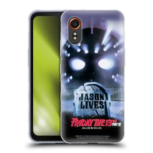 Friday the 13th Part VI Jason Lives Key Art Poster Soft Gel Case for Samsung Galaxy Xcover7 5G