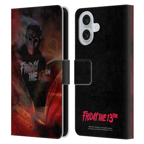 Friday the 13th Part III Key Art Poster Leather Book Wallet Case Cover For Apple iPhone 16