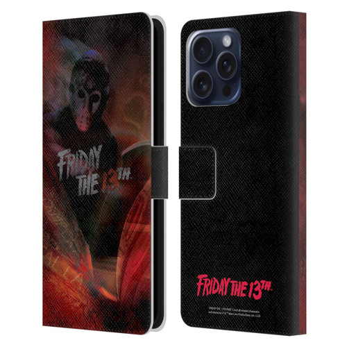 Friday the 13th Part III Key Art Poster Leather Book Wallet Case Cover For Apple iPhone 16 Pro Max