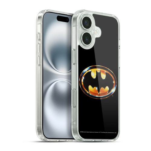 Batman (1989) Key Art Logo Soft Gel Case for Apple iPhone 16 Plus