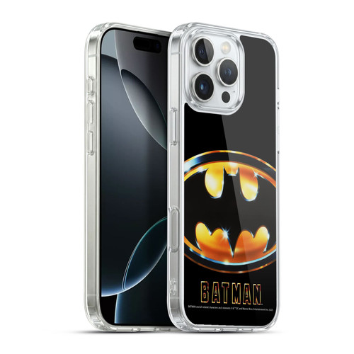 Batman (1989) Key Art Poster Soft Gel Case for Apple iPhone 16 Pro Max