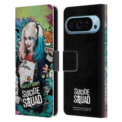 Suicide Squad 2016 Graphics Harley Quinn Poster Leather Book Wallet Case Cover For Google Pixel 9 / Pixel 9 Pro