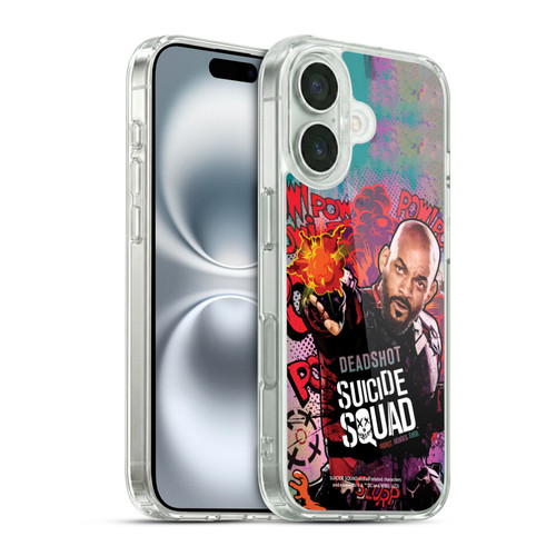 Suicide Squad 2016 Graphics Deadshot Poster Soft Gel Case for Apple iPhone 16 & MagSafe