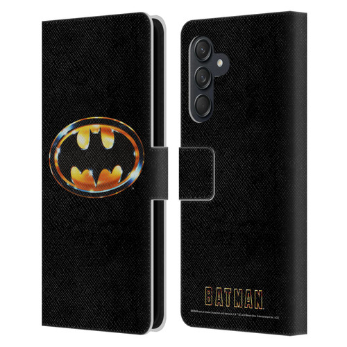 Batman (1989) Key Art Logo Leather Book Wallet Case Cover For Samsung Galaxy M55 5G