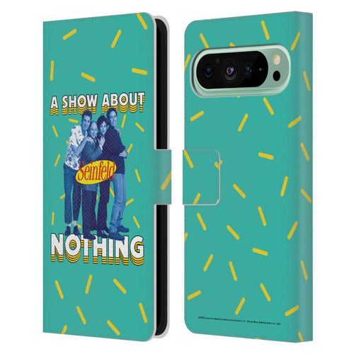 Seinfeld Graphics A Show About Nothing Leather Book Wallet Case Cover For Google Pixel 9 Pro XL