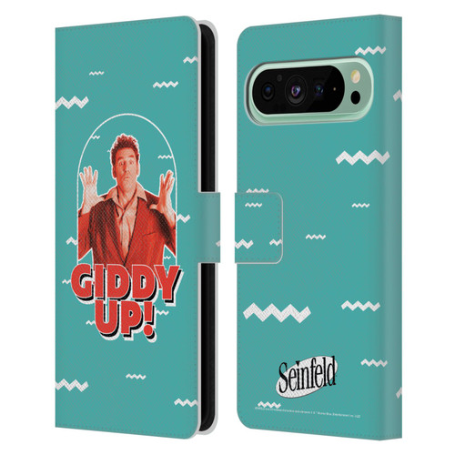Seinfeld Graphics Giddy Up! Leather Book Wallet Case Cover For Google Pixel 9 Pro XL