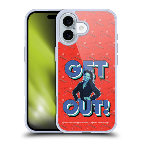 Seinfeld Graphics Get Out! Soft Gel Case for Apple iPhone 16