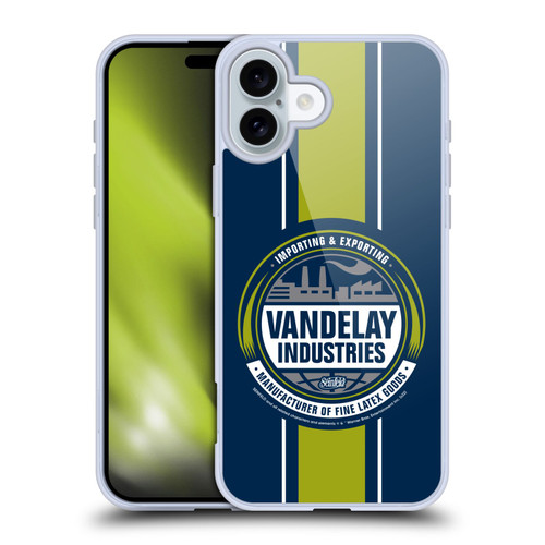 Seinfeld Graphics Vandelay Industries Soft Gel Case for Apple iPhone 16 Plus
