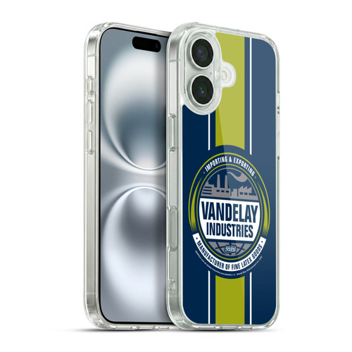 Seinfeld Graphics Vandelay Industries Soft Gel Case for Apple iPhone 16 Plus & MagSafe