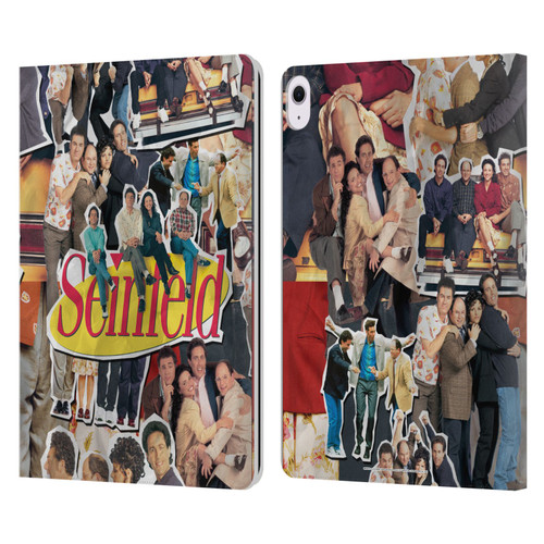 Seinfeld Graphics Collage Leather Book Wallet Case Cover For Apple iPad Air 13 2024