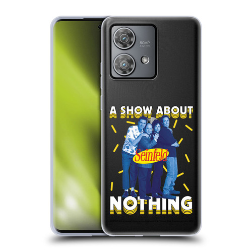 Seinfeld Graphics A Show About Nothing Soft Gel Case for Motorola Edge 40 Neo 5G
