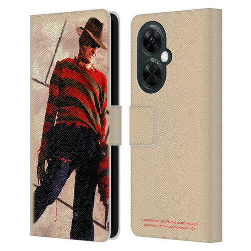 A Nightmare On Elm Street: The Dream Child Graphics Freddy Leather Book Wallet Case Cover For OnePlus Nord CE 3 Lite 5G