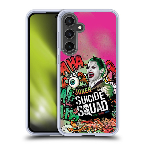 Suicide Squad 2016 Graphics Joker Poster Soft Gel Case for Samsung Galaxy S24 FE & MagSafe