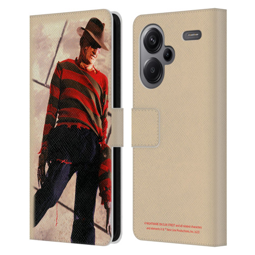 A Nightmare On Elm Street: The Dream Child Graphics Freddy Leather Book Wallet Case Cover For Xiaomi Redmi Note 13 Pro Plus 5G