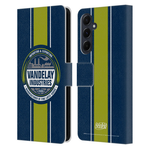 Seinfeld Graphics Vandelay Industries Leather Book Wallet Case Cover For Samsung Galaxy A55 5G