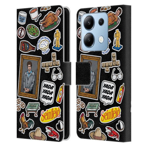 Seinfeld Graphics Sticker Collage Leather Book Wallet Case Cover For Xiaomi Redmi Note 13/13 Pro 5G