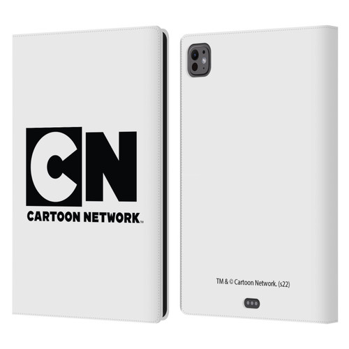 Cartoon Network Logo Plain Leather Book Wallet Case Cover For Apple iPad Pro 11 M4 2024