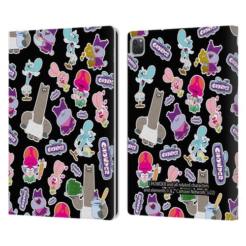 Chowder: Animated Series Graphics Pattern Leather Book Wallet Case Cover For Apple iPad Pro 13 M4 2024