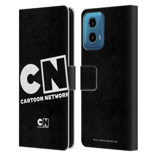 Cartoon Network Logo Oversized Leather Book Wallet Case Cover For Motorola Moto G34 5G