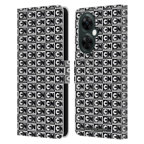 Cartoon Network Logo Pattern Leather Book Wallet Case Cover For OnePlus Nord CE 3 Lite 5G