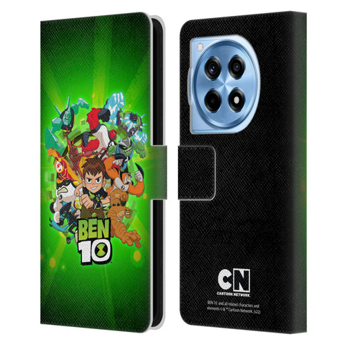 Ben 10: Animated Series Graphics Character Art Leather Book Wallet Case Cover For OnePlus 12R