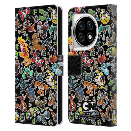 Ben 10: Animated Series Graphics Alien Pattern Leather Book Wallet Case Cover For OPPO OnePlus Ace 3 5G