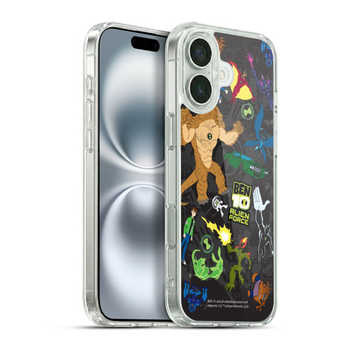 Ben 10: Alien Force Graphics Character Art Soft Gel Case for Apple iPhone 16 Plus & MagSafe