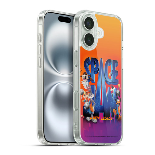 Space Jam: A New Legacy Graphics Poster Soft Gel Case for Apple iPhone 16 Plus & MagSafe