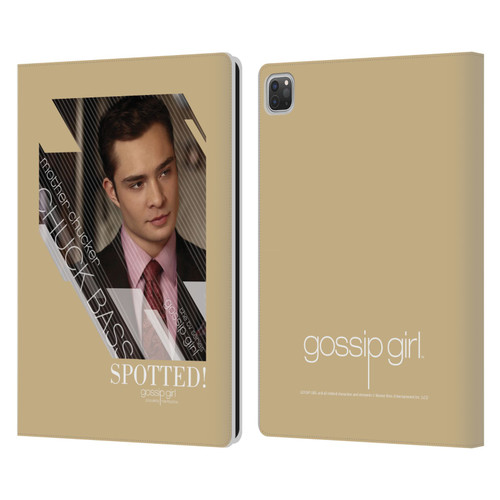 Gossip Girl Graphics Chuck Leather Book Wallet Case Cover For Apple iPad Pro 13 M4 2024